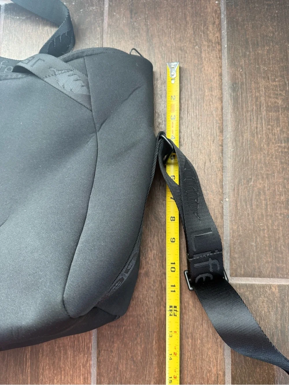 LifeGear Black Messenger Bag with Adjustable Strap